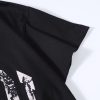 AMIRI【マイク・アミリ】芸能人激安新作 ブラック Collegiate Logo Tシャツ クロップドTシャツ