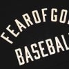 FEAR OF GOD【フィア・オブ・ゴッド】激安新作通販ブラック Baseball フーディ ロゴプリント パーカー フーディ