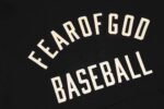 FEAR OF GOD【フィア・オブ・ゴッド】激安新作通販ブラック Baseball フーディ ロゴプリント パーカー フーディ