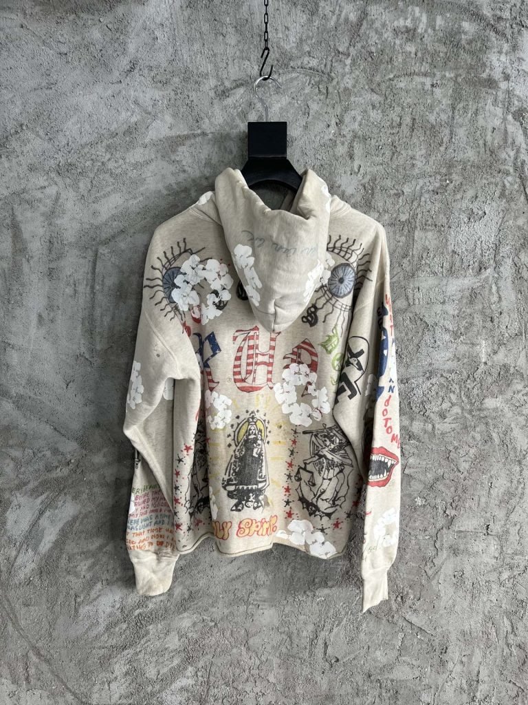 SAINT MICHAEL（セントマイケル）芸能人 激安通販 HOODIE GREENAFFITTI パーカー フーディー / グラフィティー (グレー)