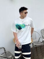 パームエンジェルス 半袖Tシャツ インナー ファッショントレンド クルーネックTシャツ 快適性 正規品