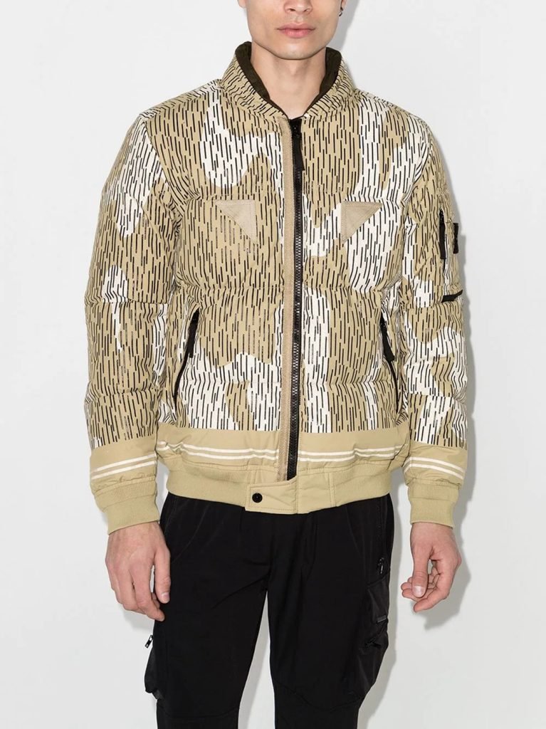 Stone Island Rain Camo Reflective芸能人安く 買うダウンジャケット