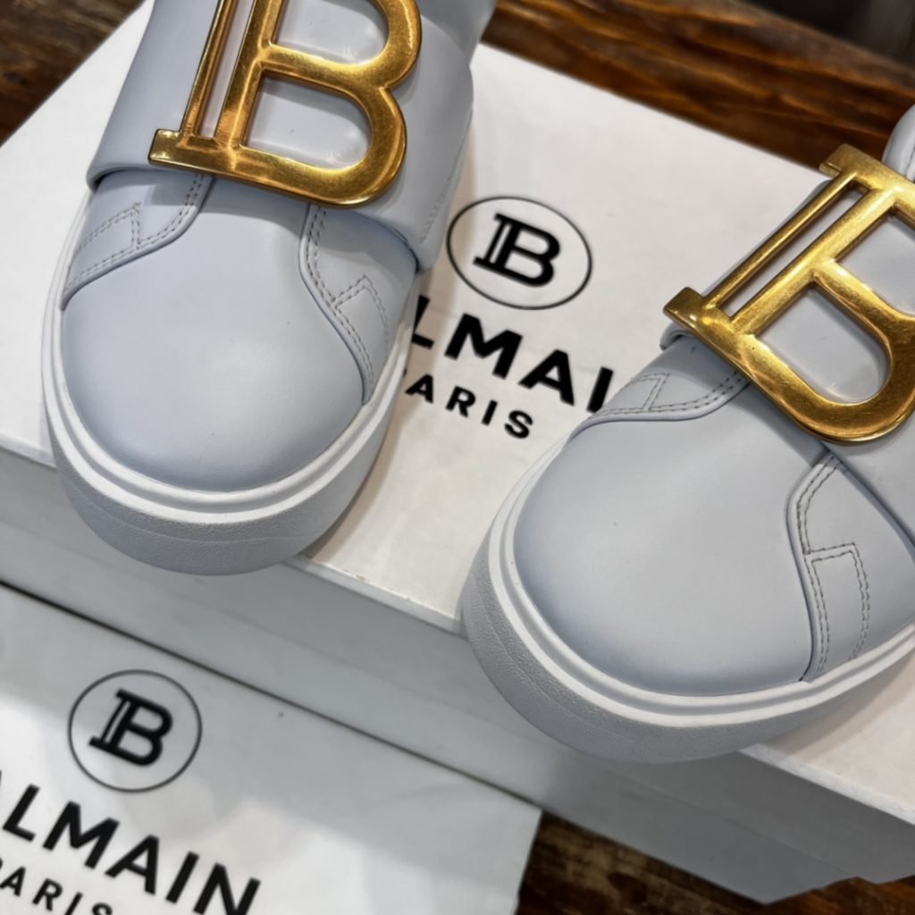 BALMAIN（バルマン）激安販売芸能人 Slip On B-Court Sneakersレザースニーカー