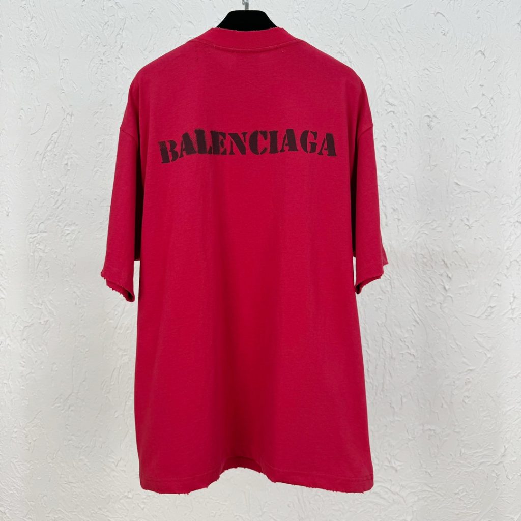 BALENCIAGA(バレンシアガ)スーパーコピープリント半袖Tシャツ