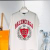 BALENCIAGA(バレンシアガ）偽物2024新作プリント半袖Tシャツ