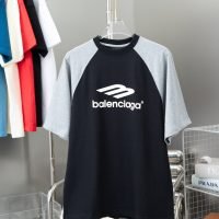 BALENCIAGA(バレンシアガ)2024新作アルファベットプリント半袖Tシャツ