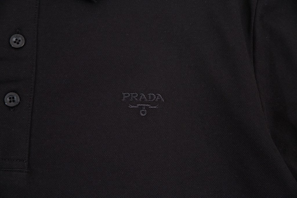 PRADA (プラ ダ)人気アルファベット刺繍ポロシャツコピー