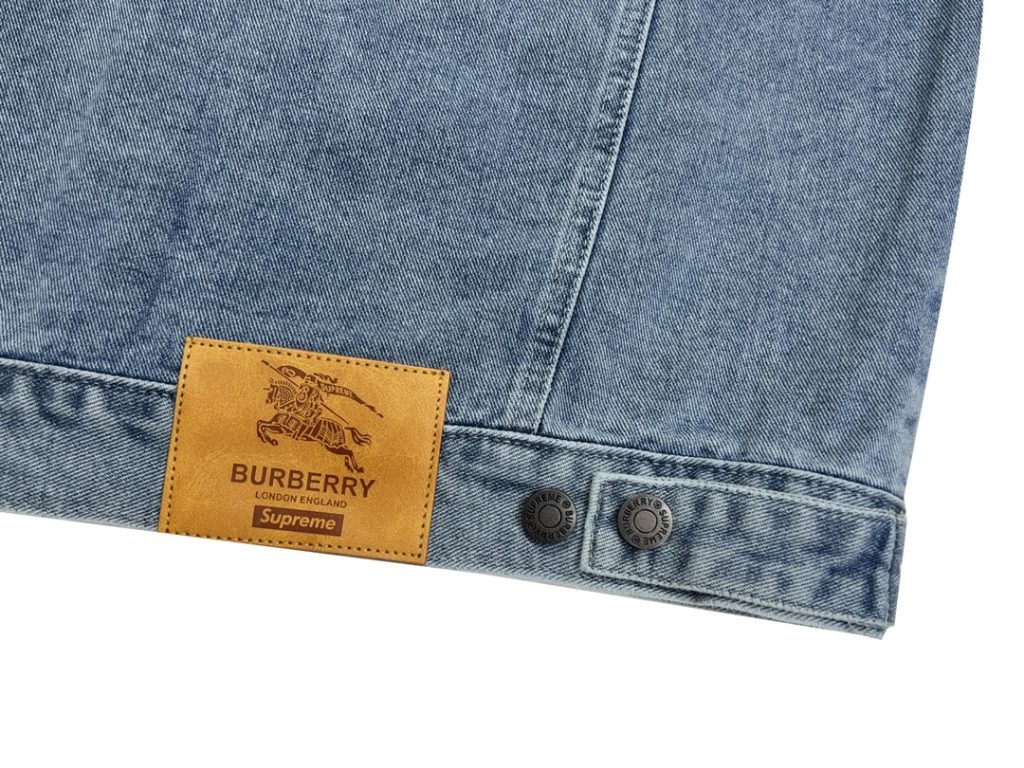 Superme（シュプリーム）xBurberryコピー刺繍デニムジャケット