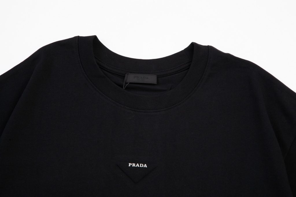 PRADA (プラ ダ)プリントアルファベット 男女兼用半袖Tシャツ