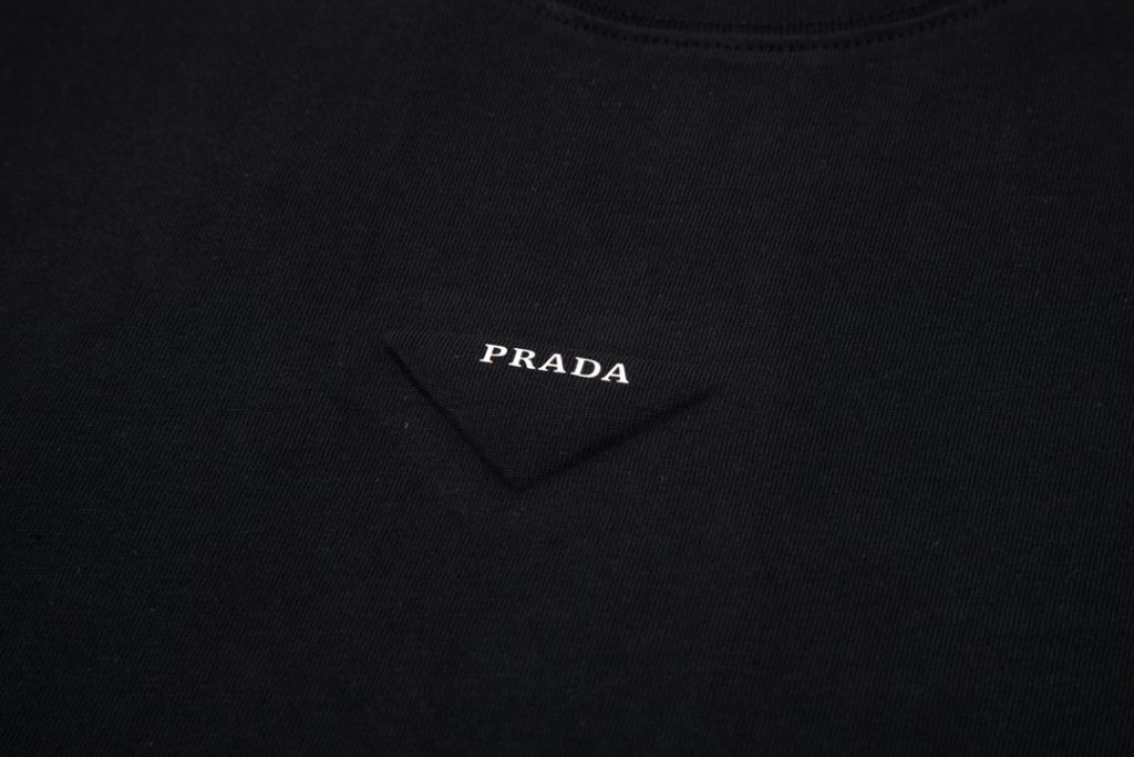 PRADA (プラ ダ)プリントアルファベット 男女兼用半袖Tシャツ
