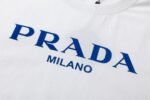 PRADA (プラ ダ)2024新作100コットンアルファベットプリント 男女兼用半袖Tシャツコピー