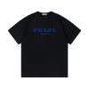 PRADA (プラ ダ)2024新作100コットンアルファベットプリント 男女兼用半袖Tシャツコピー