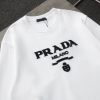 PRADA (プラ ダ)2024新作ホワイト刺繍アルファベットパーカーコピー
