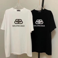 BALENCIAGA(バレンシアガ)アルファベット刺繍 男女兼用半袖Tシャツn級品