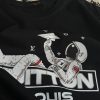 LOUIS VUITTON(ルイヴィトン) 宇宙飛行士プリントラウンドネック半袖 スーパーコピー