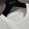 PRADA(プラダ )プリントロゴ男女兼用ラウンドネック半袖スーパーコピー
