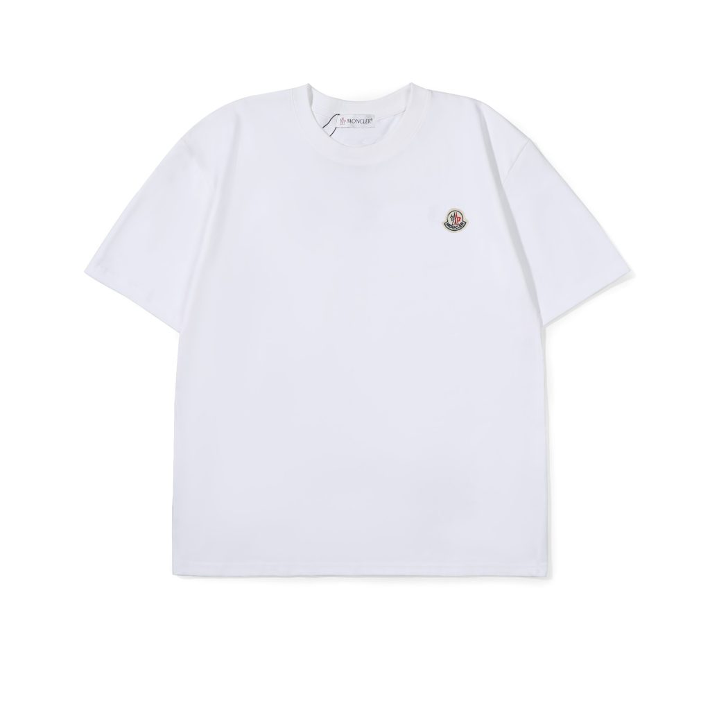 MONCLER(モンクレール)クラシックなロゴ刺繍コットン半袖Tシャツコピー