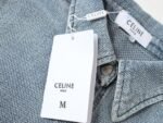 CELINE(セリーヌ)凱旋門ポケット刺繍入りの万能ルーズラペル長袖デニムシャツn級品