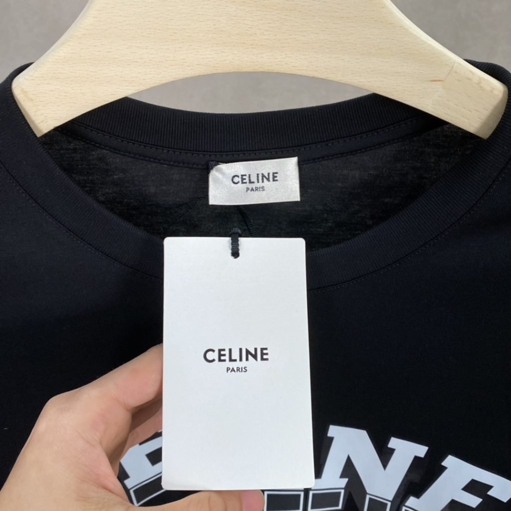 CELINE(セリーヌ)偽物万能なコットン生地PARISアルファベットプリント男女兼用激安通販