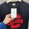 CELINE(セリーヌ)3Dアルファベットプリントラウンドネック半袖コピー