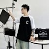 CELINE(セリーヌ)人気 偽物アルファベットプリントラウンドネック半袖 Tシャツ激安通販