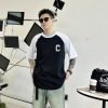 CELINE(セリーヌ)人気 偽物アルファベットプリントラウンドネック半袖 Tシャツ激安通販