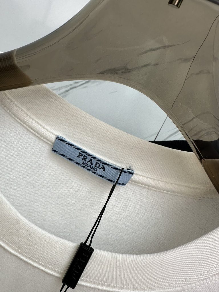 PRADA(プラダ )2024春夏新作アルファベットロゴ半袖Tシャツコピー