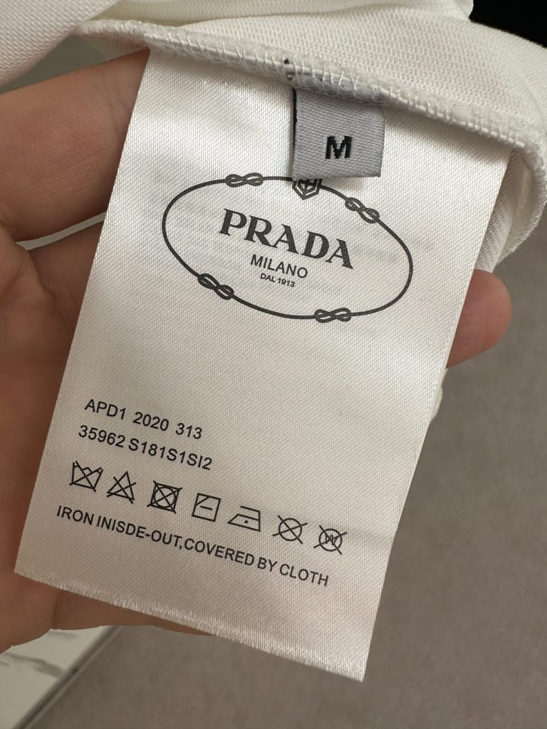 PRADA(プラダ )2024春夏新作アルファベットロゴ半袖Tシャツコピー
