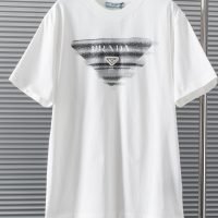 PRADA(プラダ )2024春偽物ラウンドネック半袖Tシャツ 男女兼用激安通販