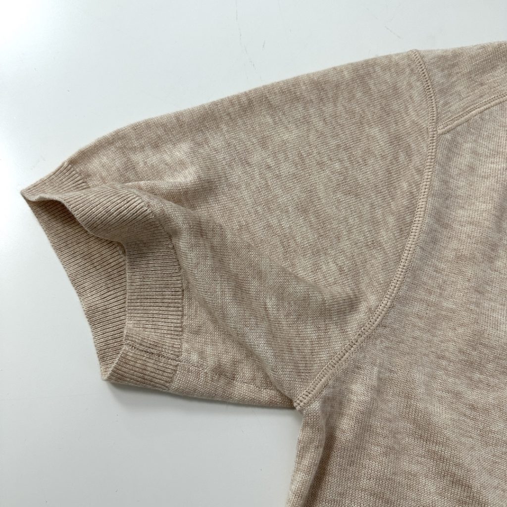 PRADA(プラダ )2024春夏新款刺繍アルファベットロゲウールラペル半袖ポロシャツn級品