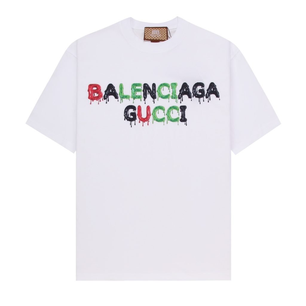 BALENCIAGA(バレンシアガ)xGUCCIコラボシリーズ半袖Tシャツスーパーコピ