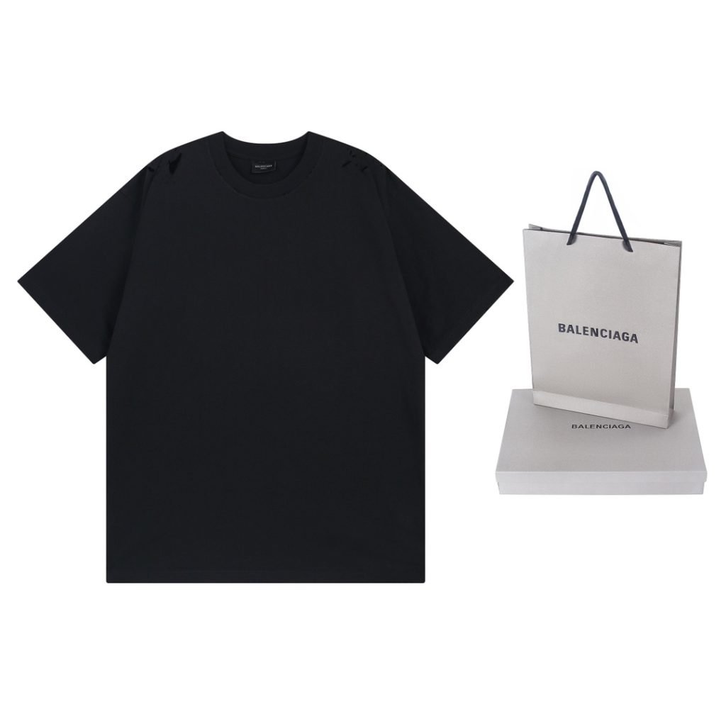 BALENCIAGA(バレンシアガ)プリントロゲ新作半袖Tシャツコピー