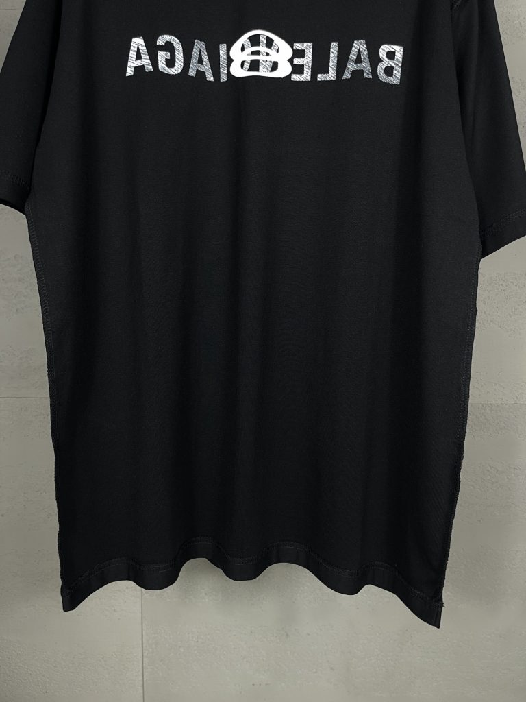 BALENCIAGA(バレンシアガ)2024春夏新作アルファベットプリントロゲラウンドネック半袖n級品