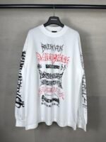 BALENCIAGA(バレンシアガ)2024ドラゴン年 限定プリント長袖Tシャツコピー