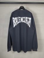 BALENCIAGA(バレンシアガ)偽物夕日のヤシの木 ロゲ プリント長袖tシャツ激安通販