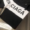 BALENCIAGA(バレンシアガ)黒と白プリントカジュアルショートパンツコピー