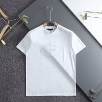 PRADA(プラダ)2024春夏新作高品質のシルケットコットンメンズTシャツn級品