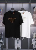 PRADA(プラダ)高グラム重量100%コットンカップルモデル半袖Tシャツコピー