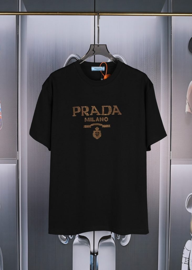 PRADA(プラダ)高グラム重量100%コットンカップルモデル半袖Tシャツコピー