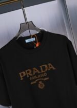 PRADA(プラダ)高グラム重量100%コットンカップルモデル半袖Tシャツコピー