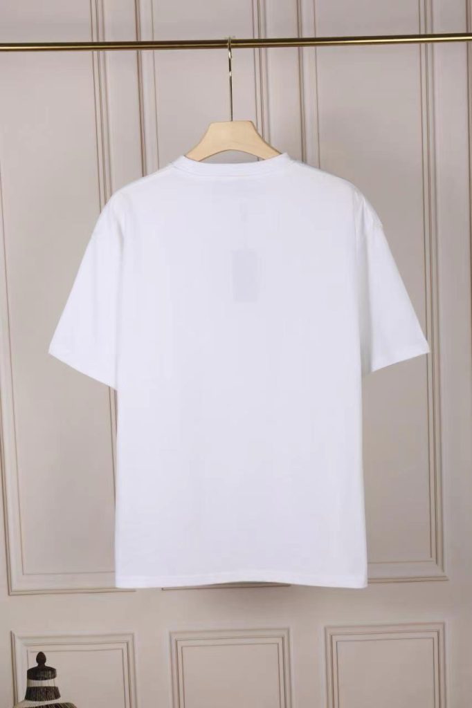 PRADA(プラダ)2024新作アルファベットプリント100%コットンラウンドネック半袖コピー