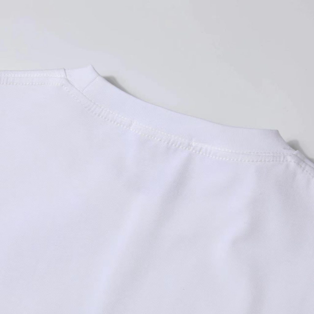 PRADA(プラダ)2024新作アルファベットプリント100%コットンラウンドネック半袖コピー