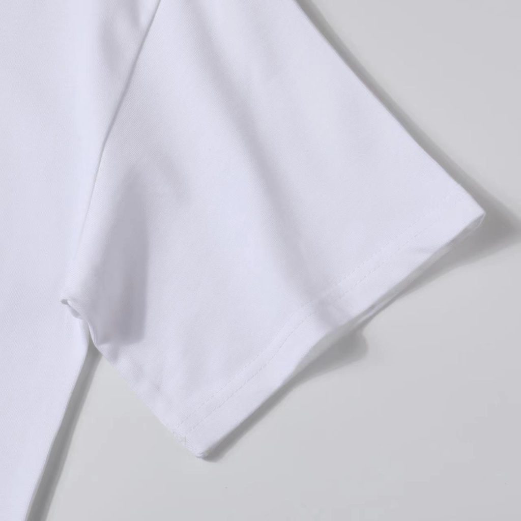 PRADA(プラダ)2024新作アルファベットプリント100%コットンラウンドネック半袖コピー