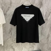 PRADA(プラダ)2024春夏ハイストリートスタイルファッション ラウンドネック半袖Tシャツスーパーコピー