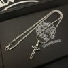 Chrome Hearts（クロムハーツ）芸能人 十字架ペンダント蛇骨ネックレス 激安通販