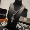 Chrome Hearts（クロムハーツ）偽物 クロスペンダント復古蛇骨ネックレス