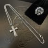 Chrome Hearts（クロムハーツ ）n級品 クロスダイヤモンドペンダント蛇骨ネックレス 激安通販