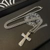 Chrome Hearts（クロムハーツ ）n級品 クロスダイヤモンドペンダント蛇骨ネックレス 激安通販