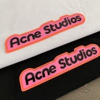 Acne Studios(アクネ ストゥディオズ)２０２４の春夏新作スーパーコピーの覆ゴムアルファベットカップル半袖Ｔシャツ