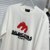 BALENCIAGA(バレンシアガ) スーパーコピー プリントアルファベットロゴカジュアルペアTシャツ 通販